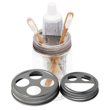 Load image into Gallery viewer, Stainless Steel Toothbrush Holder For Mason Jars