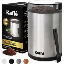 Load image into Gallery viewer, Kaffe Electric Coffee Grinder w/ Cleaning Brush - 3oz