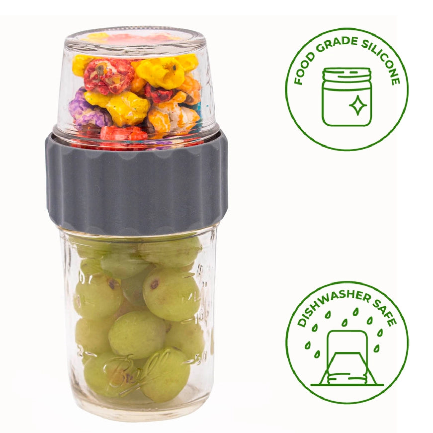 2-in-1 Lid to Connect Mason Jars (regular mouth)