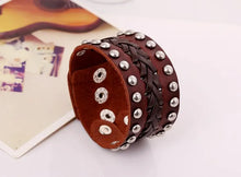 Load image into Gallery viewer, Studded Snap-Closure Bracelet
