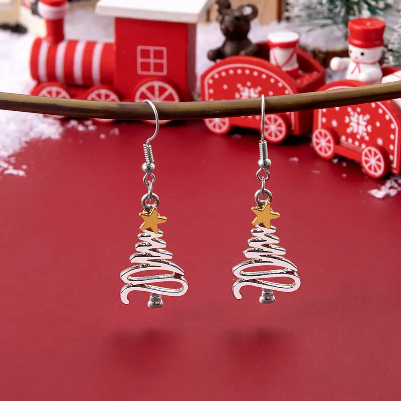 Christmas Tree Stainless Steel Earrings