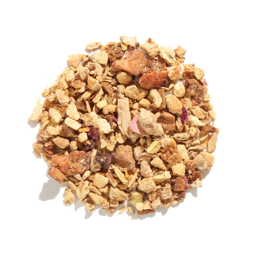 Rejuvenation Lemon Ginger Herbal Tea loose leaf - Plum Deluxe Tea