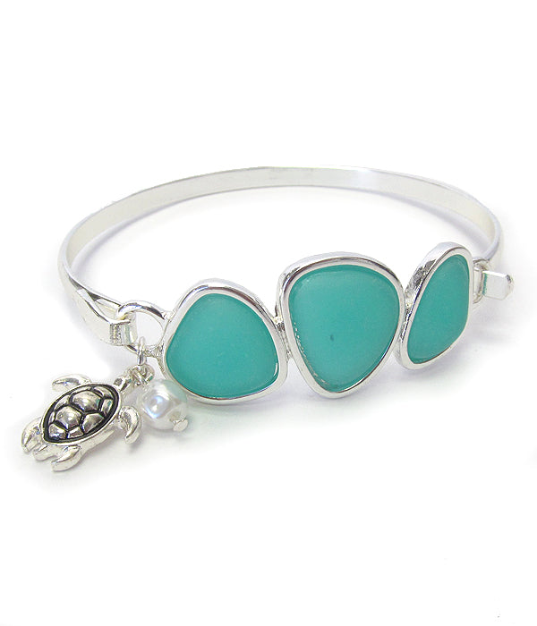 Sea Turtle Bangle Bracelet