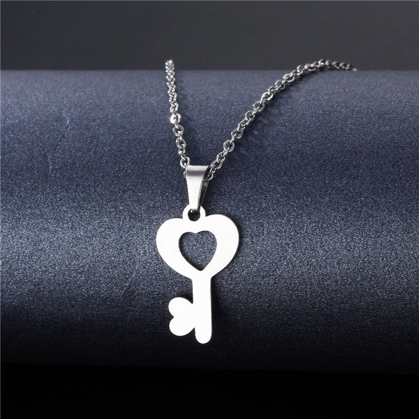Key Titanium Pendant Necklace