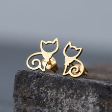 Load image into Gallery viewer, Tiny Kitty Earrings
