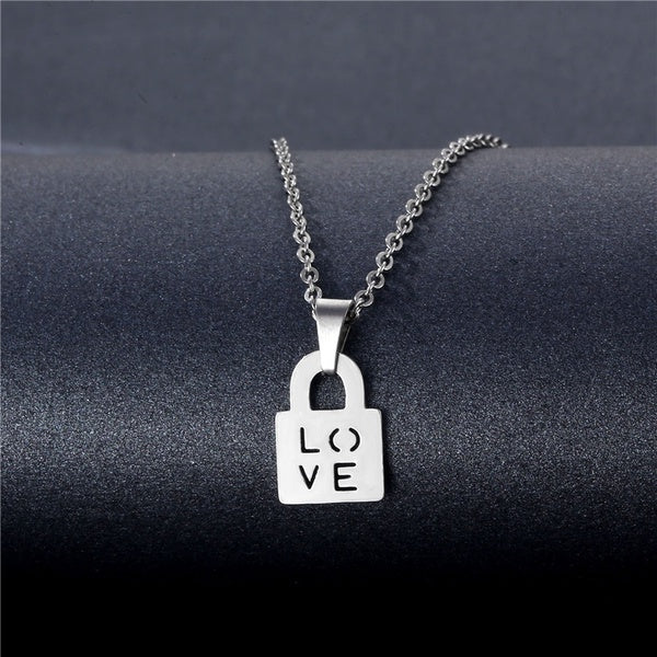 Love Titanium Pendant Necklace