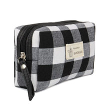 Load image into Gallery viewer, Plaid Cosmetic Bag
